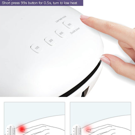 Salon Chic LED UV Nail Lamp Gel Polish Dryer Manicure Curing Smart