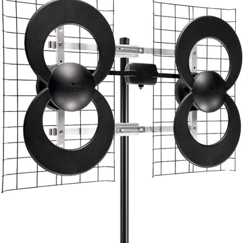 Antennas Direct Clearstream 4 Tv Antenna, 70+ Mile Range, Uhf, MultiDirectional, Indoor, Attic, Outdoor, Mast W/Pivoting Base