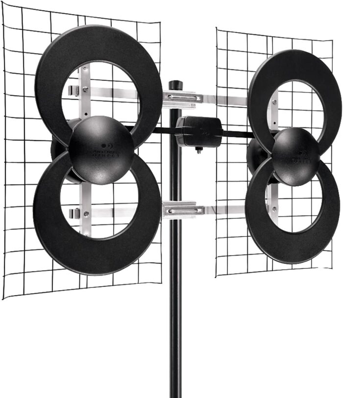 Antennas Direct Clearstream 4 Tv Antenna, 70+ Mile Range, Uhf, MultiDirectional, Indoor, Attic, Outdoor, Mast W/Pivoting Base
