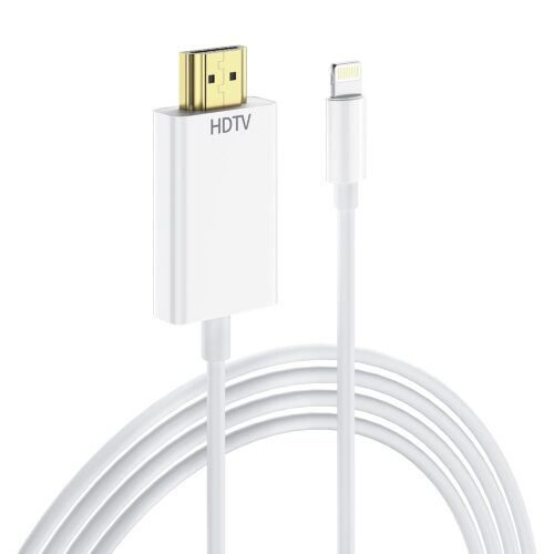 Apple Mfi ] Lightning To Hdmi Adapter Digital Av, For Ipad Iphone To Hdmi Adapter 1080P With Ipad, Sync Screen Connector Directly
