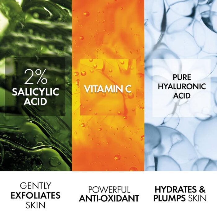 VICHY Normaderm Daily Acne Face Wash, Salicylic Acid Face Cleanser for Oily & Acne Prone Skin, Acne Cleanser that Clears Clogged Pores and Blackhead - Image 14