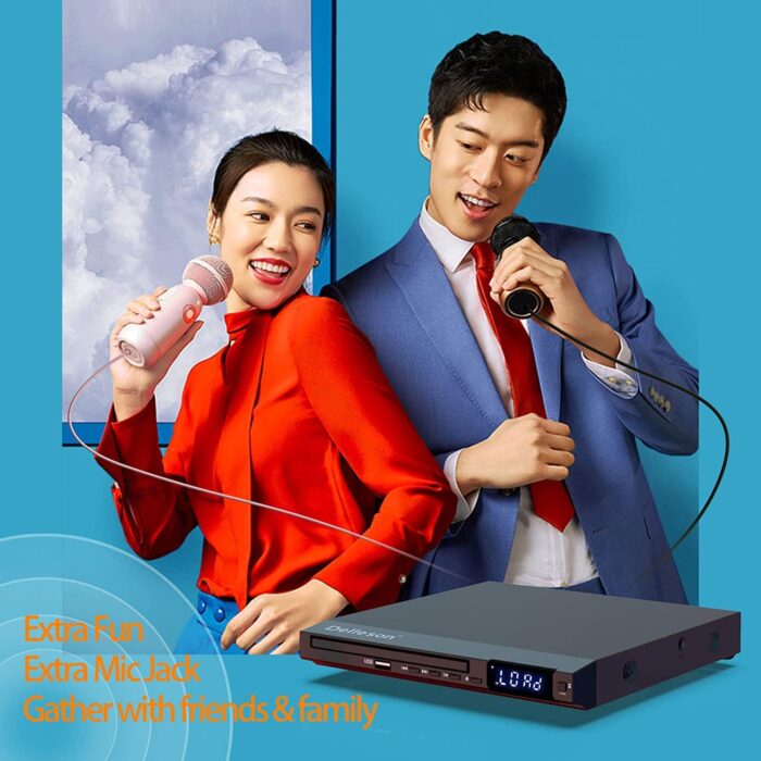 All Region  Compact Dvd Player For Tv, Microphone Jack, Av Output Usb Input, Pal/Ntsc AutoSwitch System, Av Connect - Image 6