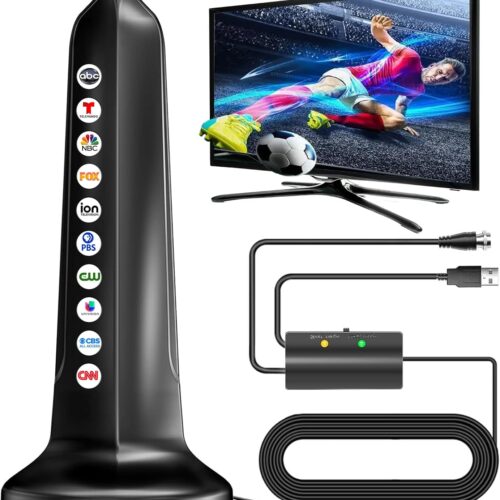 770+ Miles Range Smart Tv Antenna, Digital Indoor Hdtv Antenna For Local Channels With Signal Amplified Premium Aerial Support 4K
