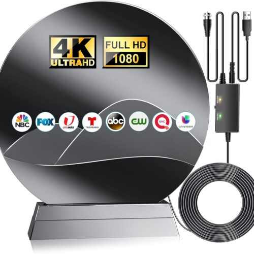 ed Digital Antenna For Tv,880+ Miles Range Tv Antenna For Smart Tv IndoorTv Antennas Outdoor, Antenna Support 8K 4K