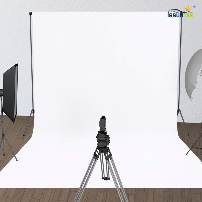 10X24 Ft Background Muslin Backdrop, Photo Studio, Collapsible High Density Screen For Video Photography And TelevisionWhite