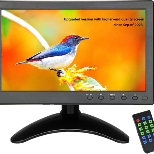 10 Inch Portable Hdmi Monitor Mini Vga Monitor Screen For Pc/Camera/Tv/Raspberry Pi/Gaming 1024X600 Pixel Support 1920X1080P