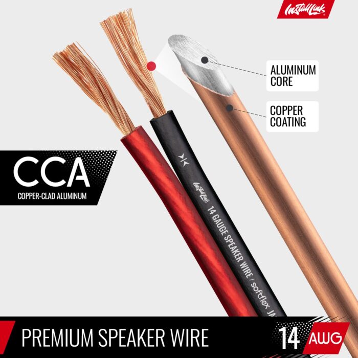 14 Gauge Speaker Wire Speaker Cable For Car, Home Or Rv Audio Cable, 30Ft, Cca - Image 6