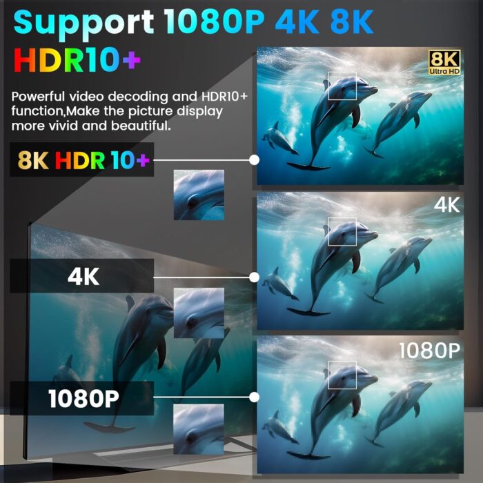 Android Tv Box 12.0 4Gb 64Gb Smart Tv Box Android Box Allwinner H618 Wifi 6 Ultra Hd 1080P 4K 8K Hlg Mode Hdr10+ Bt 5.0 Usb 2.0 - Image 4