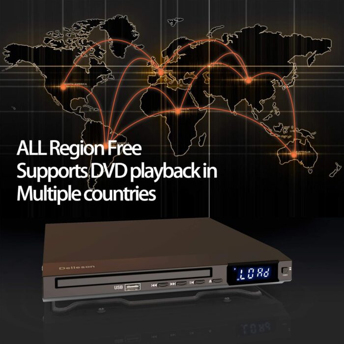 All Region  Compact Dvd Player For Tv, Microphone Jack, Av Output Usb Input, Pal/Ntsc AutoSwitch System, Av Connect - Image 7
