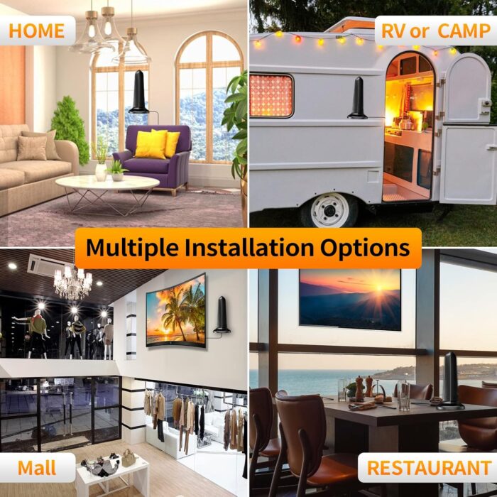 770+ Miles Range Smart Tv Antenna, Digital Indoor Hdtv Antenna For Local Channels With Signal Amplified Premium Aerial Support 4K - Image 7