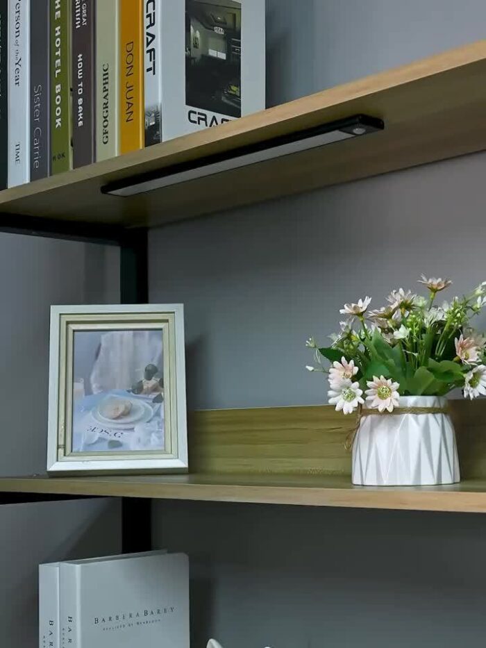 [Motion Sensor Lights] 4/2pcs Motion Sensor Under Cabinet Lights | Wireless USB Rechargeable, 3 Color Temperatures, Indoor Closet Lights, Stick-On Magnetic Under-Counter Light Fixtures | For Kitchen Cabinet Wardrobe Cupboard Stairs, Available In 2pcs - Image 22