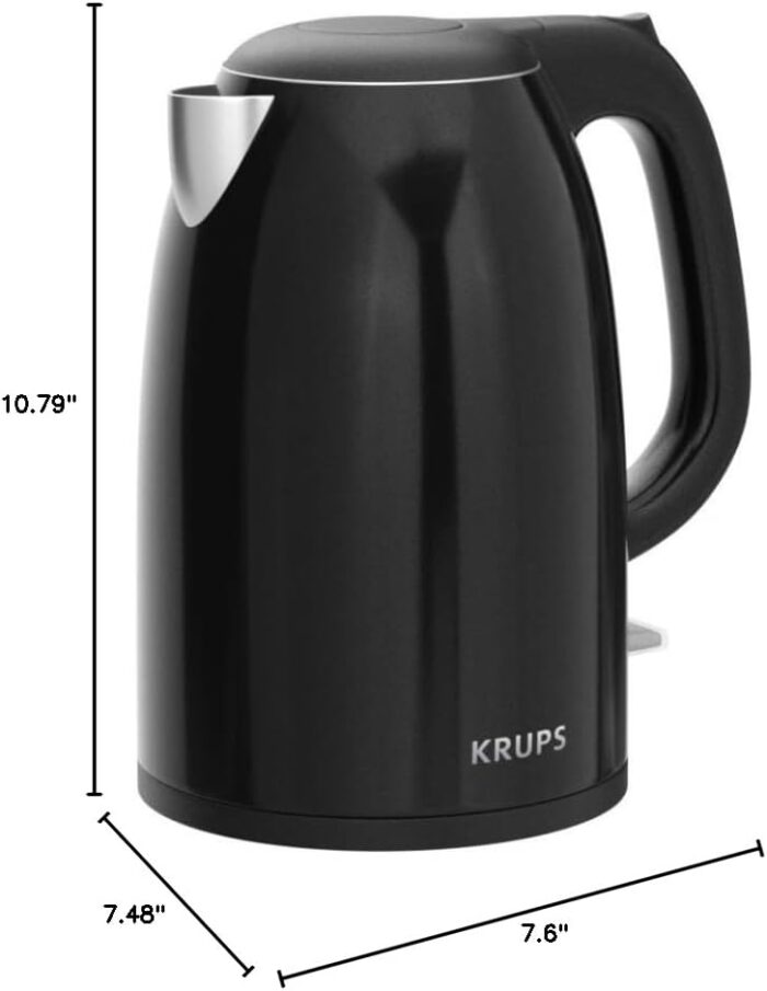 KRUPS Smart Temp Electric Kettle: 1.7L Capacity, 5 Precise Temperature Settings, Digital Display, Cool-Touch Exterior, Cordless Design for Tea and Coffee Lovers - Image 22