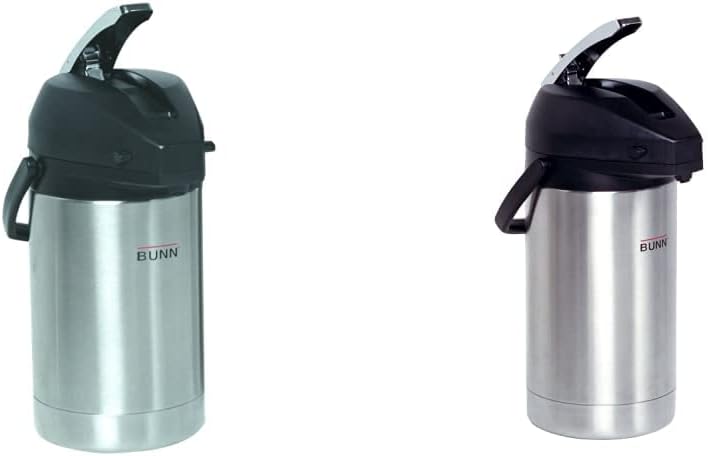 BUNN 2.5 Liter Lever-Action Airpot, Stainless Steel, 32125.0000