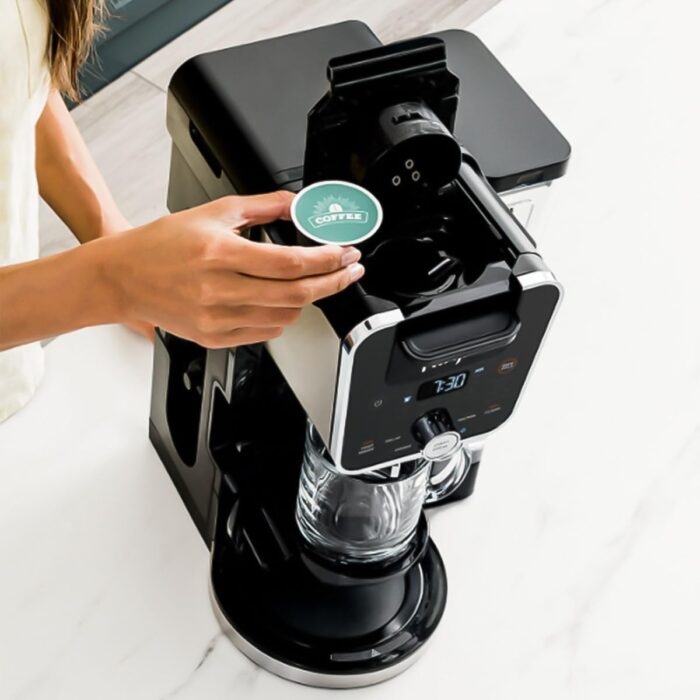 Ninja CFP451CO DualBrew System 14-Cup Coffee Maker, Single-Serve Pods & Grounds, 4 Brew Styles, Built-In Fold Away Frother, 70-oz. Water Reservoir Carafe, Black Extra Large (Renewed) - Image 2