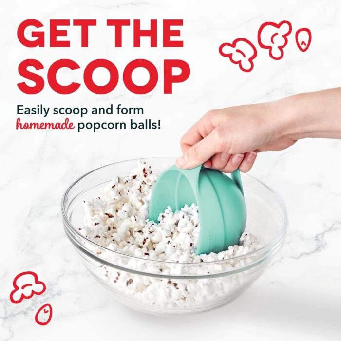 Dash Popcorn Ball Maker, Set of 4 (Aqua Multi-Color) - Image 2