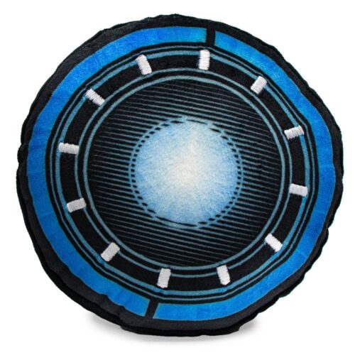 Buckle-Down Dog Toy Plush Iron Man Arc Reactor Black Blues 8" X 6"