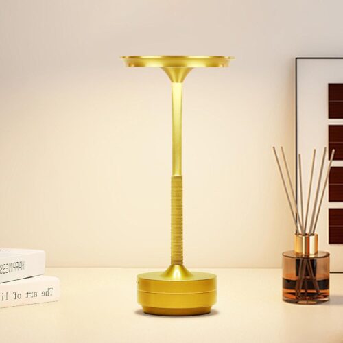Cordless Table Lamp Rechargeable, 5200mAh Battery Operated Desk Lamps, 3-Color Stepless Dimming Table Lights, Portable Outdoor Table Lamps for Dining Office Bar Restaurant Hotel(Black)