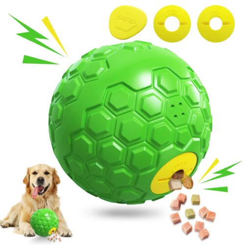 Ball Dog Toy - Ball Dog Toy Treat Dispensing Dog Toys Thicken Durable Squeaky Interactive Dog Chew Puzzle Toys For Small Medium Large Breed