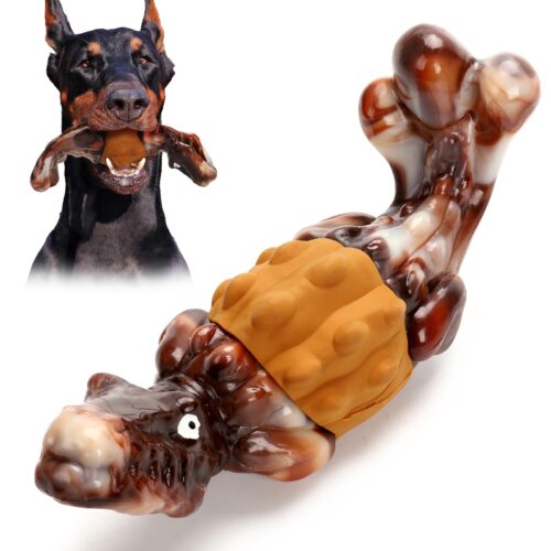 Dog Chew Toys For Aggressive Chewers Large/Medium Breed, Super Chewer Dog Toys, Indestructible Dog Toys, Interactive Dog Toys, Tough Dog Toys To Keep Them Busy, Bacon Flavor