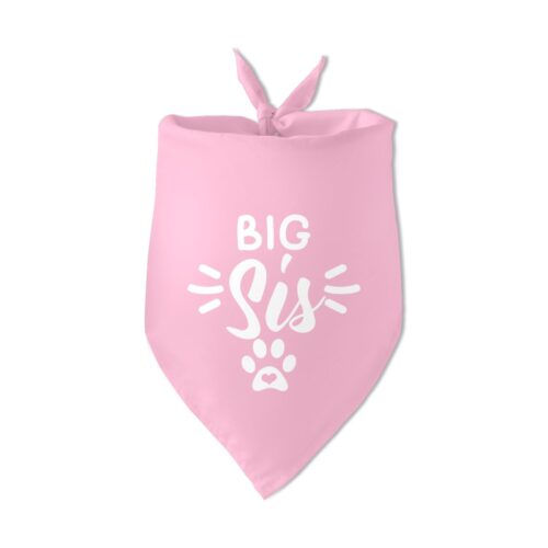 Big Sister Dog Bandanas Dog Pregnancy Announcement Dog Big Sister Bandana Big Sis Pink Bandana Gender Reveal Photo Prop Accessories For Dog Lovers Owner Gift