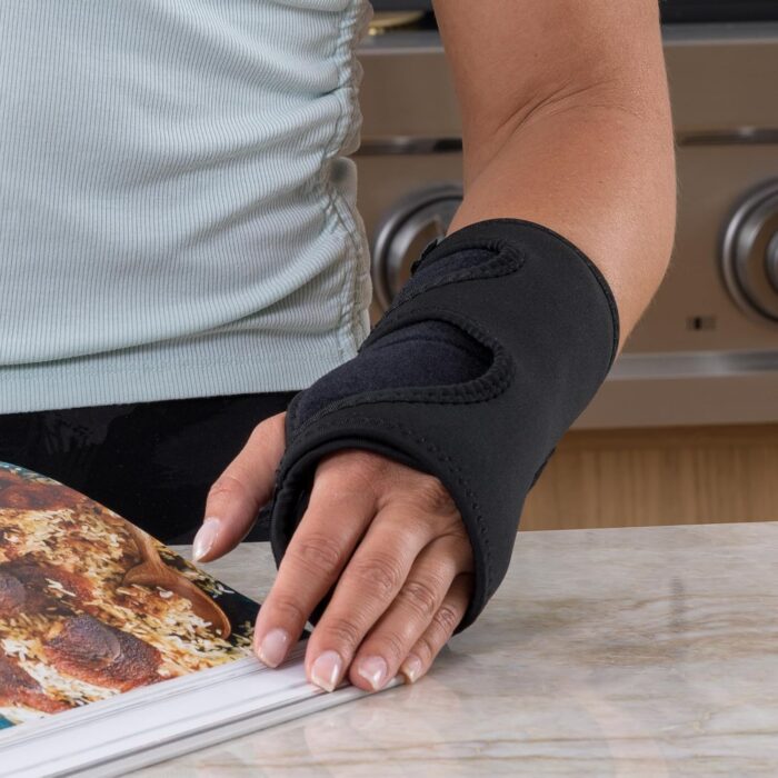 ComfyBrace® Carpal Tunnel Wrist Brace - with Splint and Palm Cushion - (Adjustable and Fits Both Hands) - for Support, Carpal Tunnel, Tendonitis, Wrist Injury, and Pain (Pack of 1) - Image 8