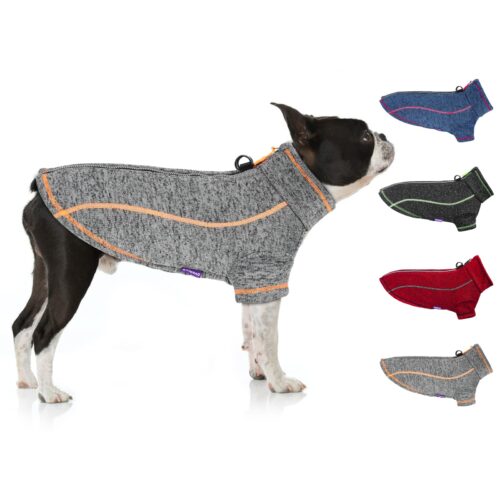 Cyeollo Dog Jacket Fleece Jackets With Reflective Strip And Dual D Ring Zipper Winter Coats For Small Dog Clothes Pet Clothes Apparel